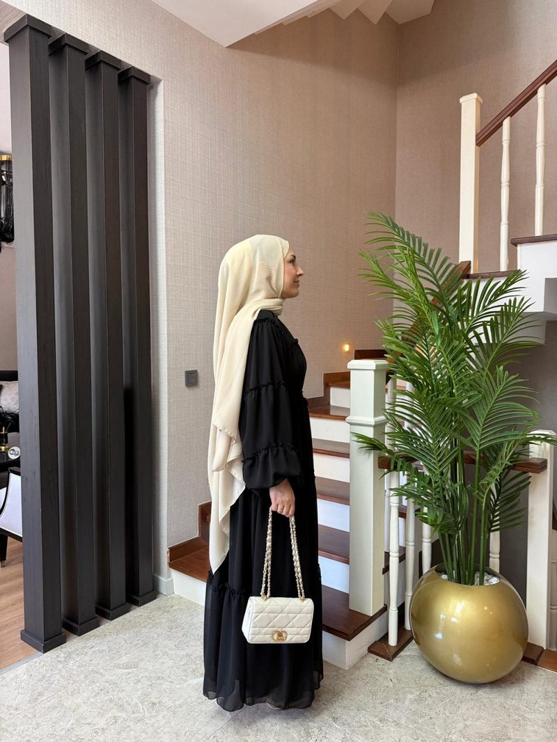 Fiona Mor Mini Yüksek Yaka Elbise