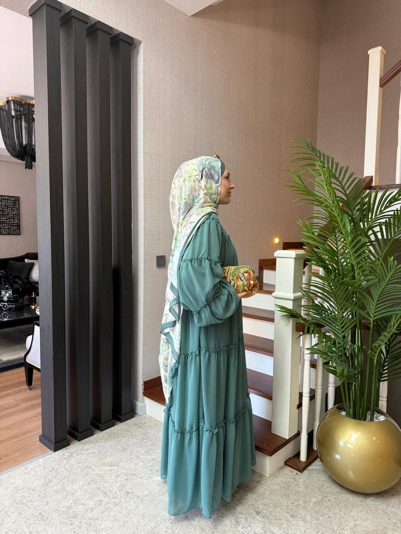 Yasmin Siyah Mini Bardot İşlemeli Elbise