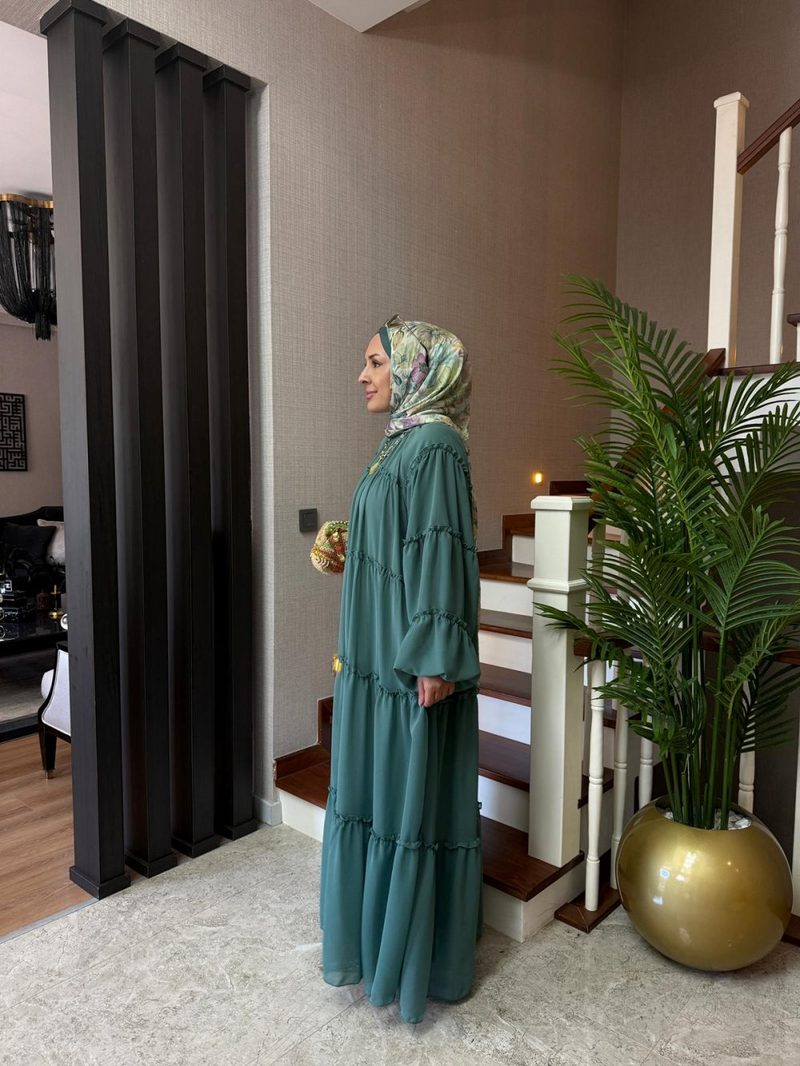 Yasmin Siyah Mini Bardot İşlemeli Elbise